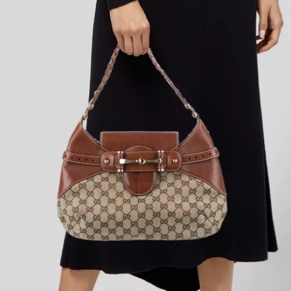 GUCCI Monogram Horsebit Bag - Picture 3 of 13